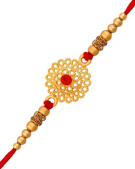 Om Jewells RK1000361 Stone-Studded Beaded Wristband