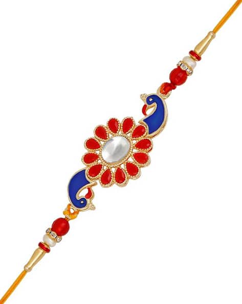 Om Jewells RK1000326 Kundan-Studded Wristband
