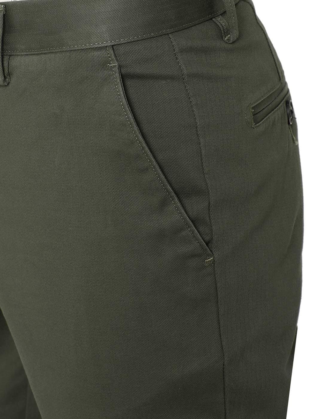 Slim Fit Trousers with Insert Pockets