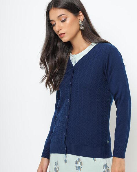 Buy Navy Blue Jackets Shrugs for Women by AVAASA MIX N MATCH