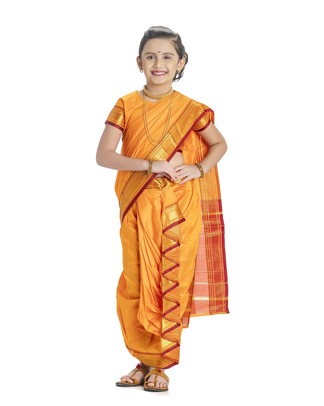 Nauvari Saree for Baby Girls – SANTHITHAM SILKS PRIVATE LIMITED