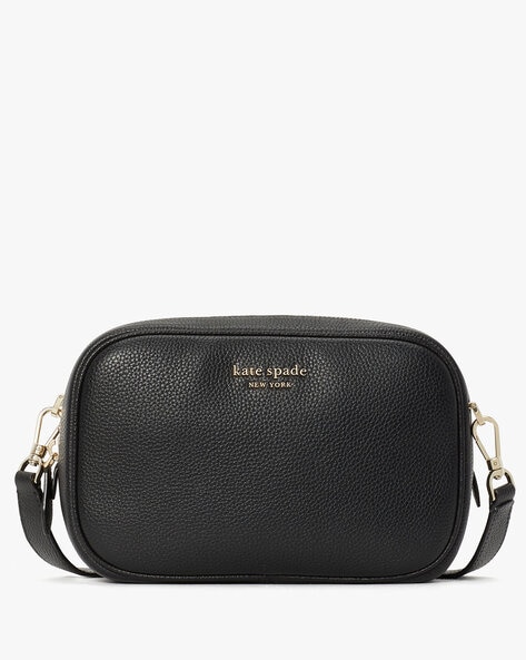 Buy KATE SPADE Astrid Pebbled Leather Crossbody Bag, Black Color Women