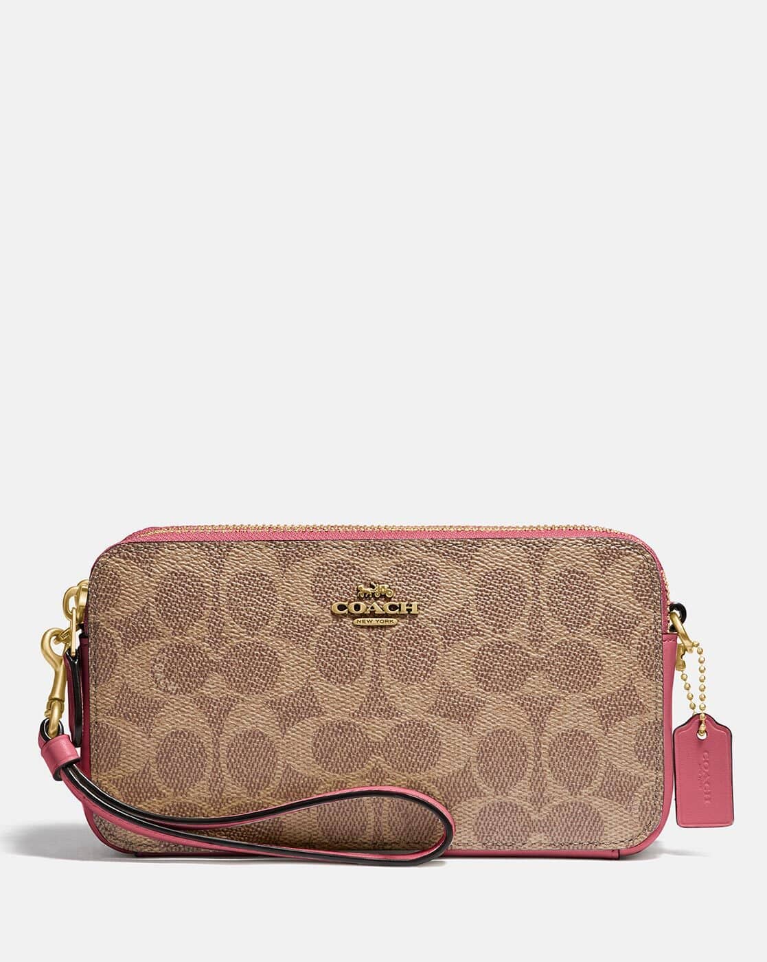 Buy Coach Kira Crossbody In Colourblock Signature Canvas | Beige