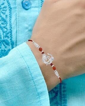 om jewells RK1000387 Om Pattern Rakhi Bracelet-picture-34