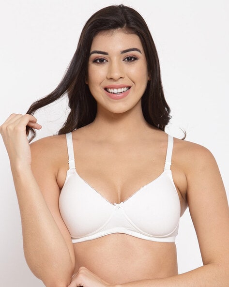 Buy Jockey Non-Wired Padded T-Shirt Bra - White at Rs.849 online