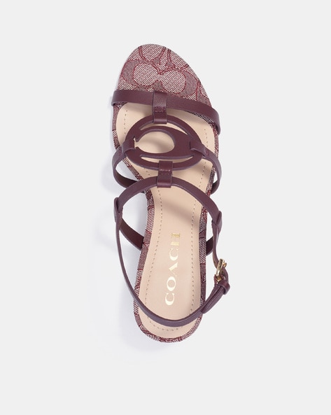 Buy Brown Flat Sandals for Women by Coach Online Ajio