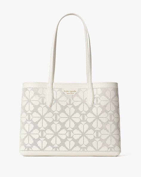 Buy KATE SPADE Printed Tote Bag with Detachable Pouch White
