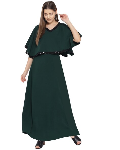 Buy Green Dresses for Women by COTTINFAB Online