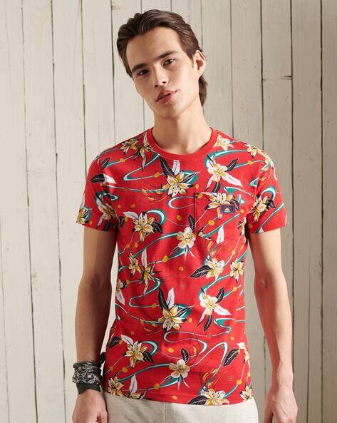 Floral mens t shirt Clearance