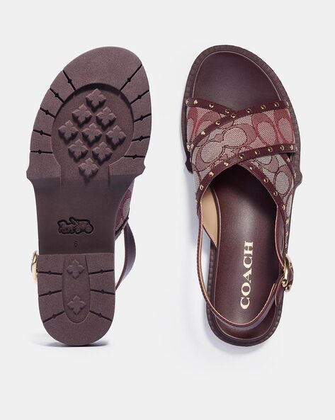 COACH SANDALS | Kitten heel sandals, Coach shoes, Kitten heels