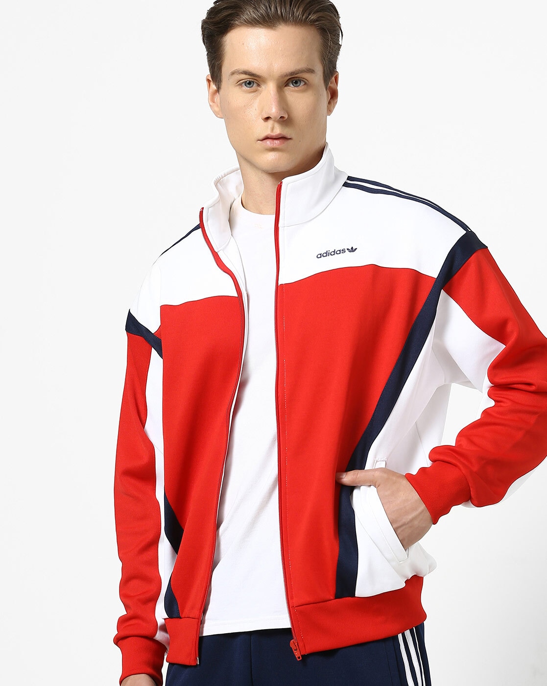 Details 84+ red and white adidas jacket - in.thdonghoadian