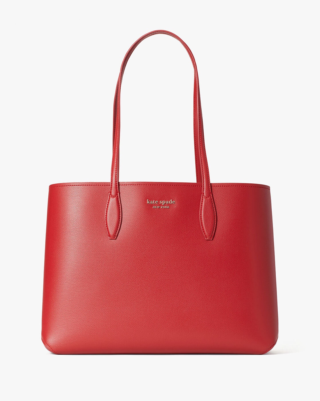 kate spade new york KNOTT PEBBLED LARGE SHOULDER BAG - Handbag - autumnal  red/red - Zalando.ie