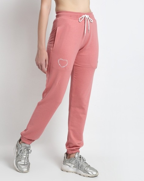 Womens pink track outlet pants