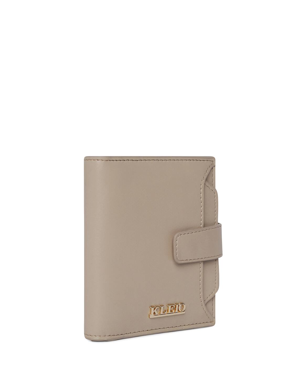 cream bifold wallet