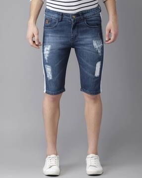 Buy Navy Blue Shorts \u0026 3/4ths for Men 