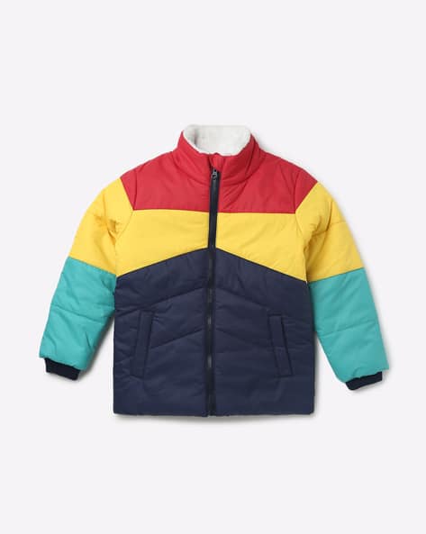Colourblock Jacket with Insert Pockets