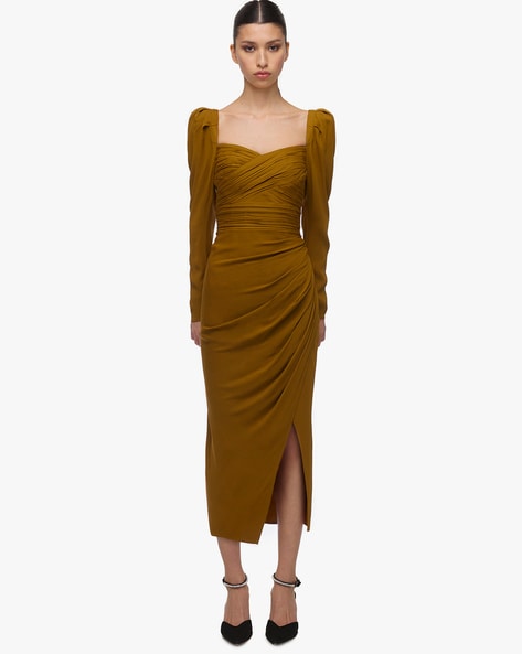 stretch crepe dress