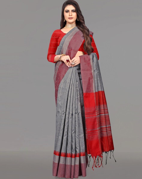 Dark Grey(Base) Embroidered Silk Sarees at Rs 1650 in Surat | ID:  2850040918188