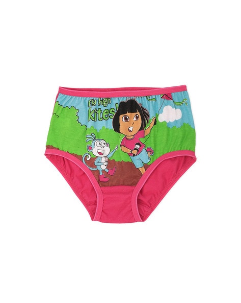 Buy Red Rose Girl's Dora Printed Cotton Panties