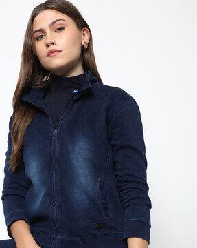 fleece jean jacket womens