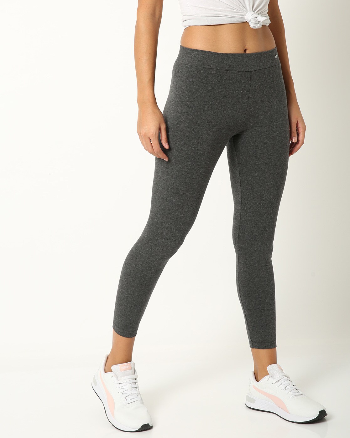 Buy Charcoal Grey Leggings for Women by Teamspirit Online