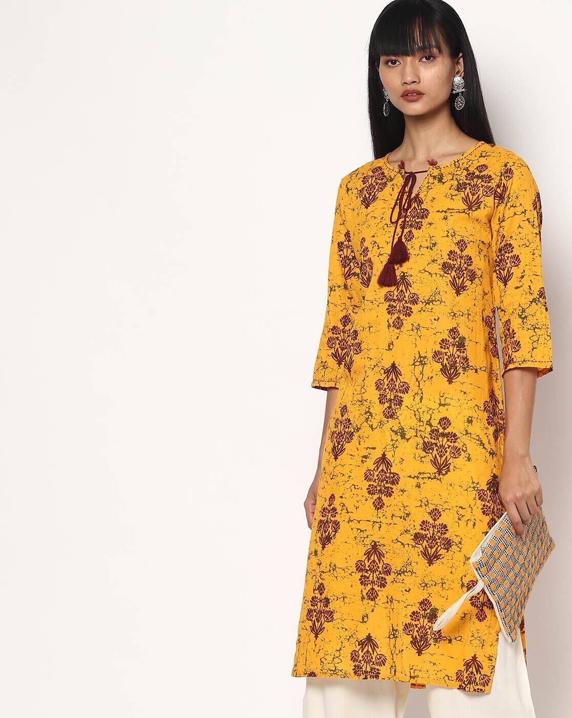 Buy Yellow Kurtas \u0026 Kurtis for Women by 