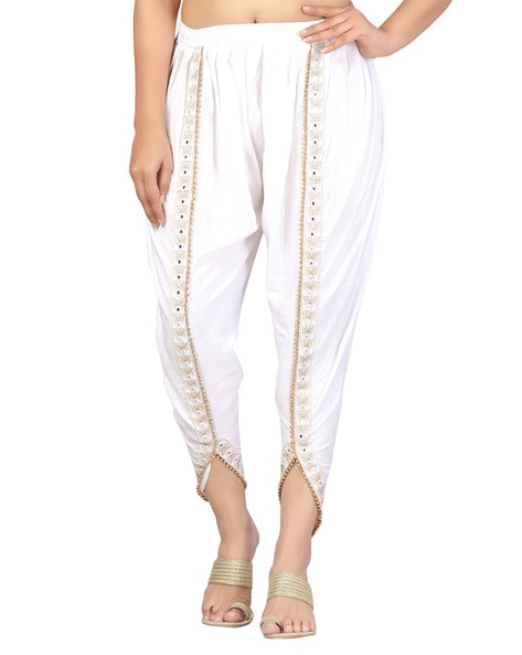 Dhoti Pants with Embroidery Price in India
