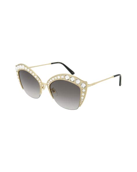 Buy GUCCI Stone-Studded Cat-Eye 