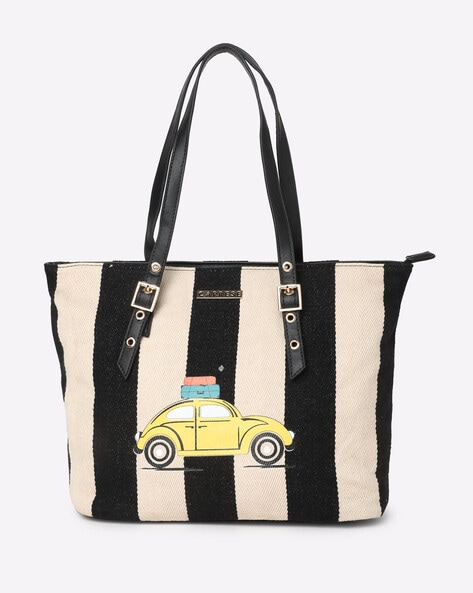 Striped handbags online online