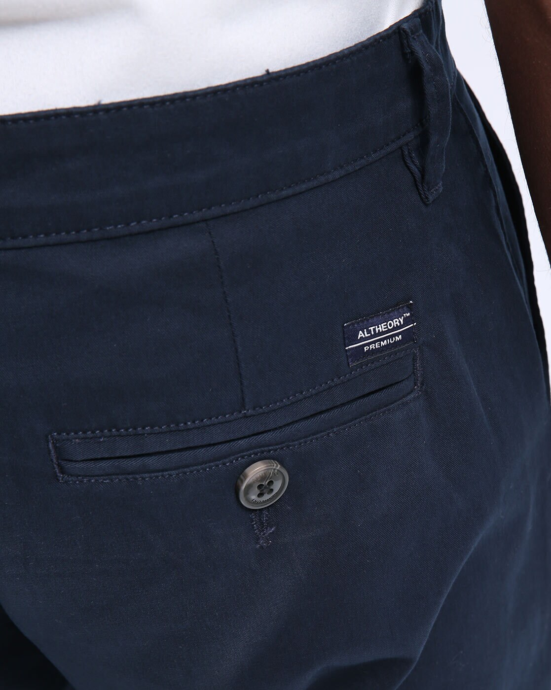 Buy Blue Trousers & Pants for Men by ALTHEORY Online