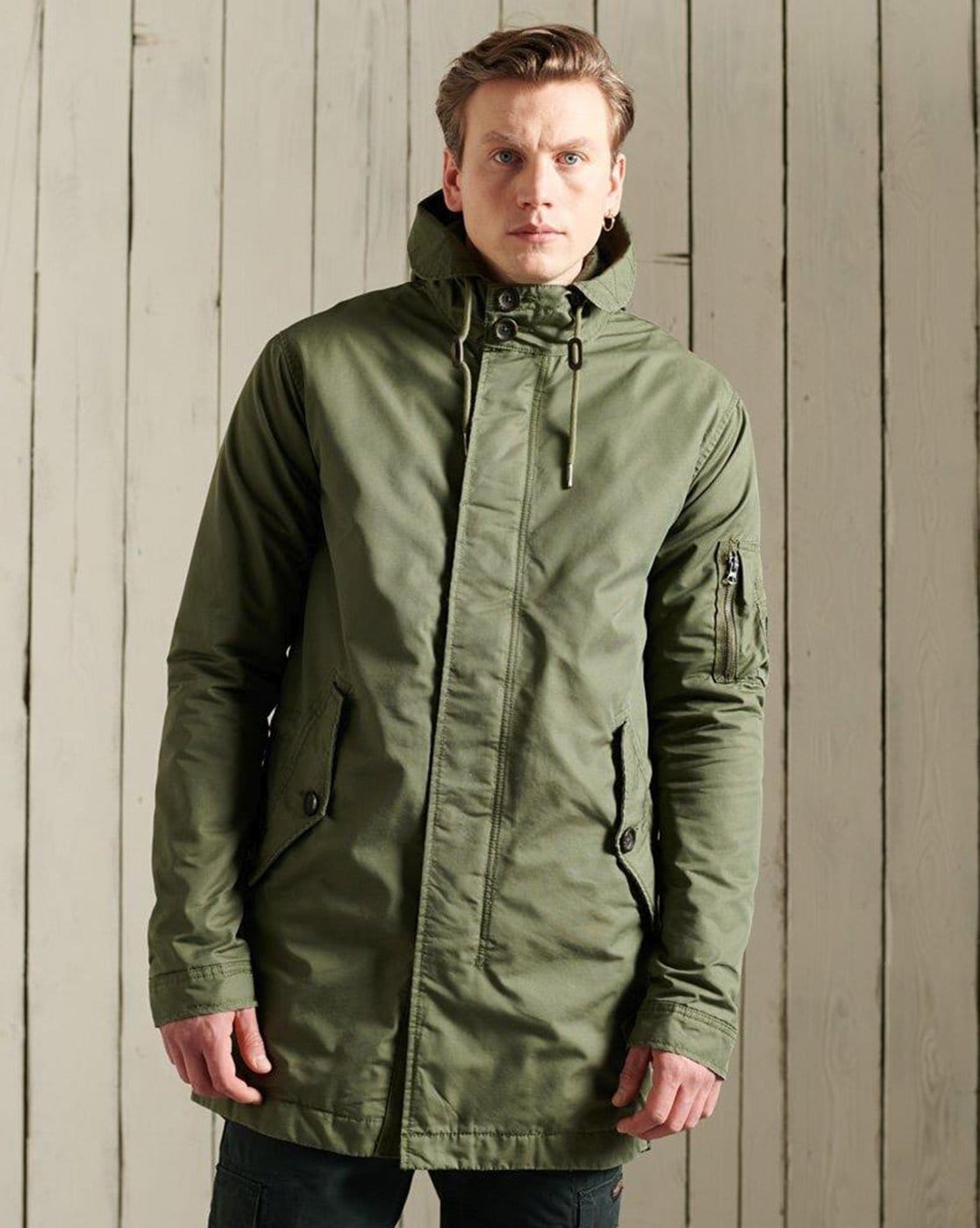 Buy Superdry Olive Green Parka Jacket - Jackets for Men 1162497