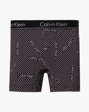 Printed Mid-Rise Boxers with Elasticated Waistband