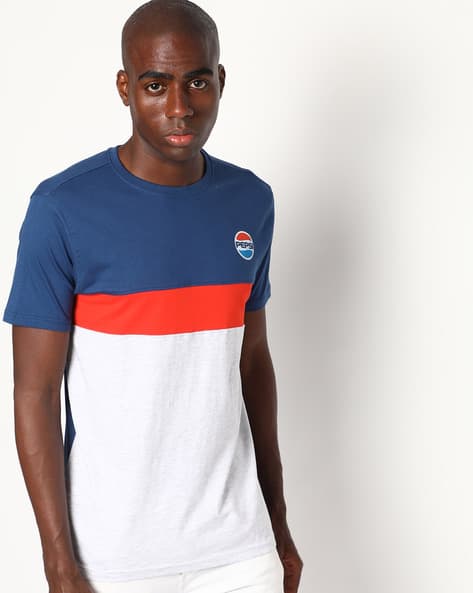 Regular Fit Pepsi Colourblock Crew-Neck T-Shirt - Main Image