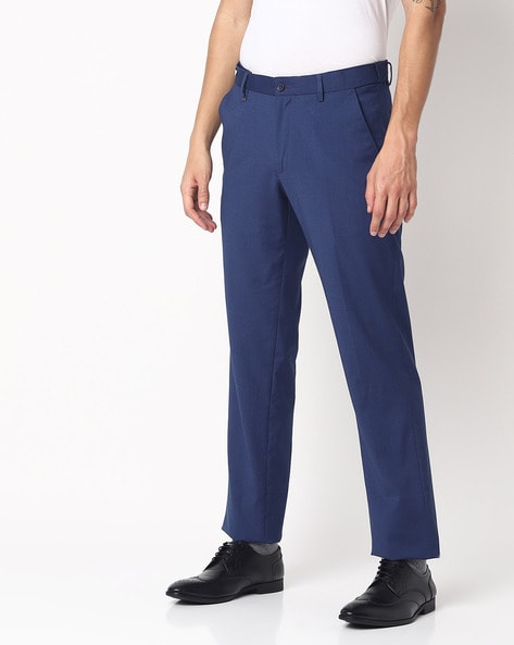 Black Pinstripes Jetsetter Flexi Waist Slim / Tailored Fit Dress Pants -  DPT1B21.6 - The Shirt Bar