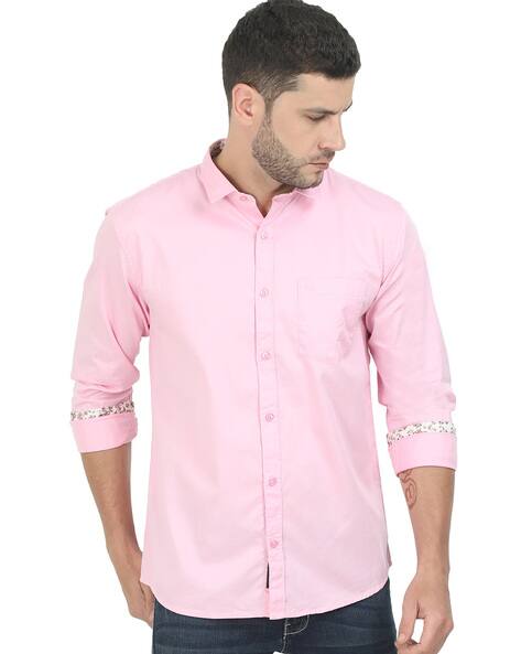 Buy Pink Shirts for Men by GUNIAA 