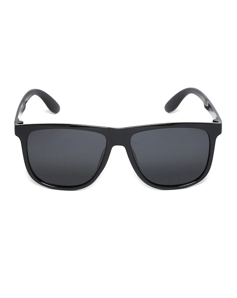 Black Round Arrow Arm Polarized Lens Sunglasses