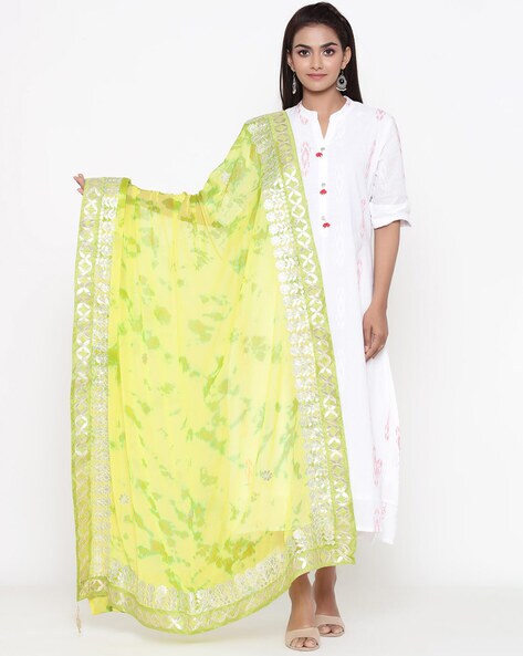 Tie & Dye Dupatta with Accent Price in India