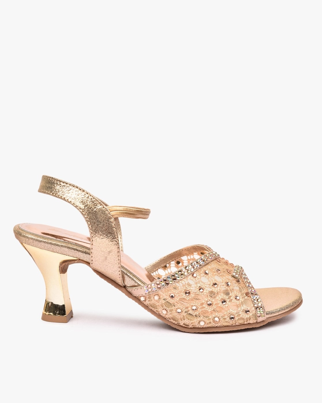 Quiz sandals rose on sale gold