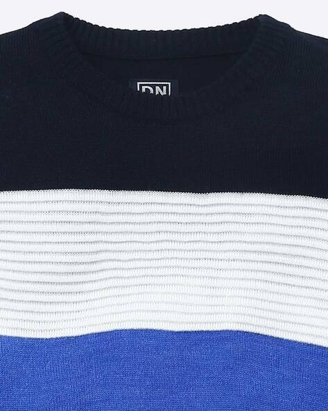 Striped Crew-Neck Sweater view 3