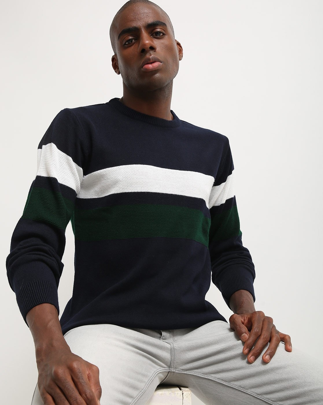 Buy Navy Sweaters & Cardigans for Men by ALTHEORY Online