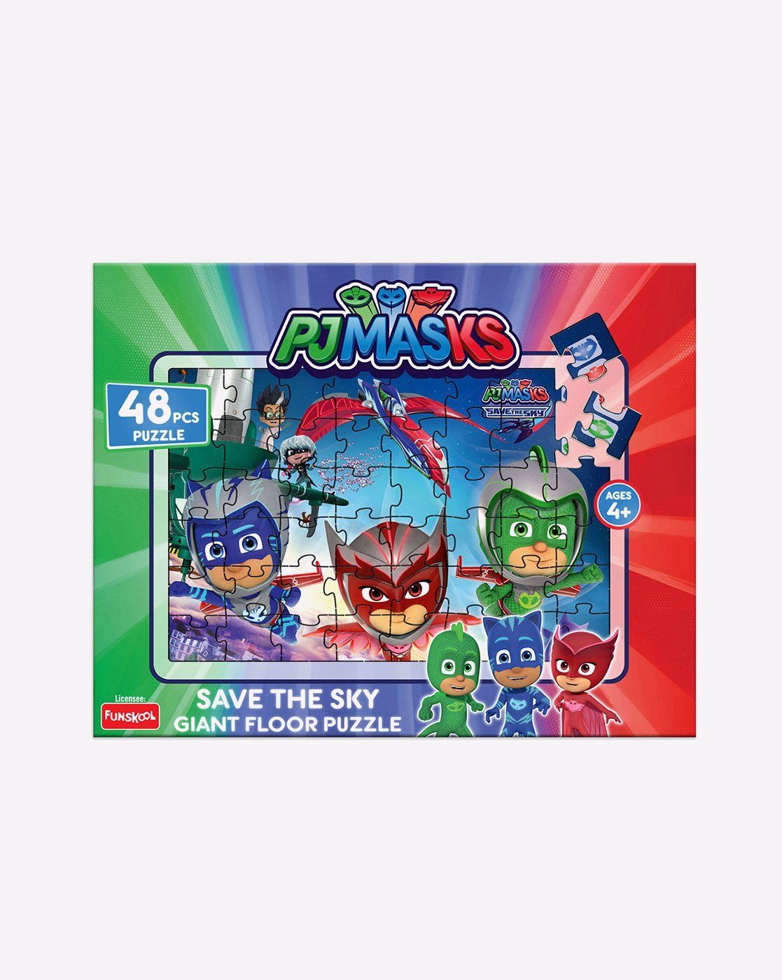 2 Pezzi Crayola Floor Puzzle Set-Amici Animali Selvatici & Dino amici 48 PEZZI 