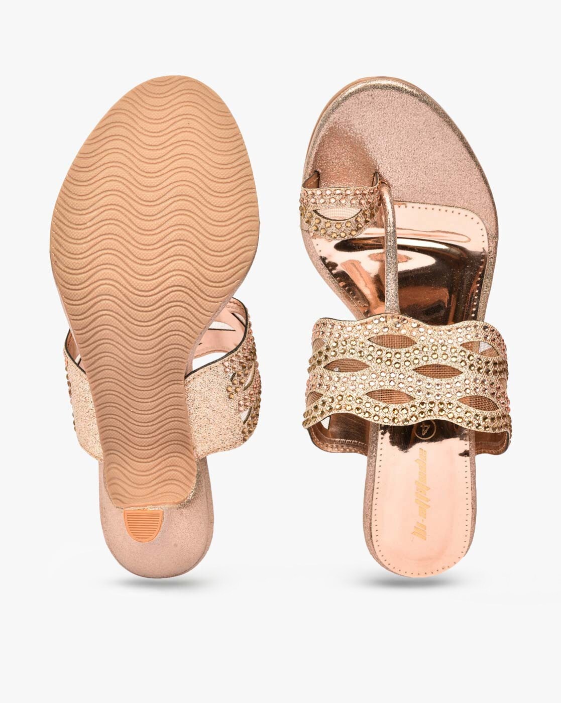 Gold on sale sandals kohls