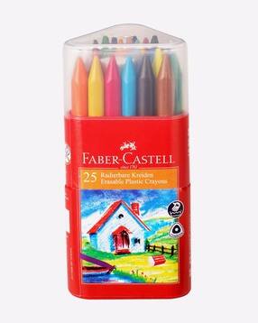 faber Pack of 25 Erasable Plastic Crayons-picture-41