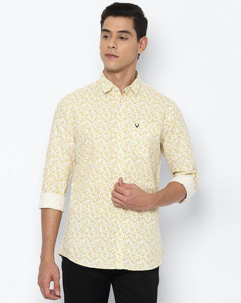 Yellow Shirts for Men by ALLEN SOLLY 