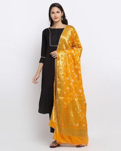 Woven Banarasi Silk Dupatta Price in India
