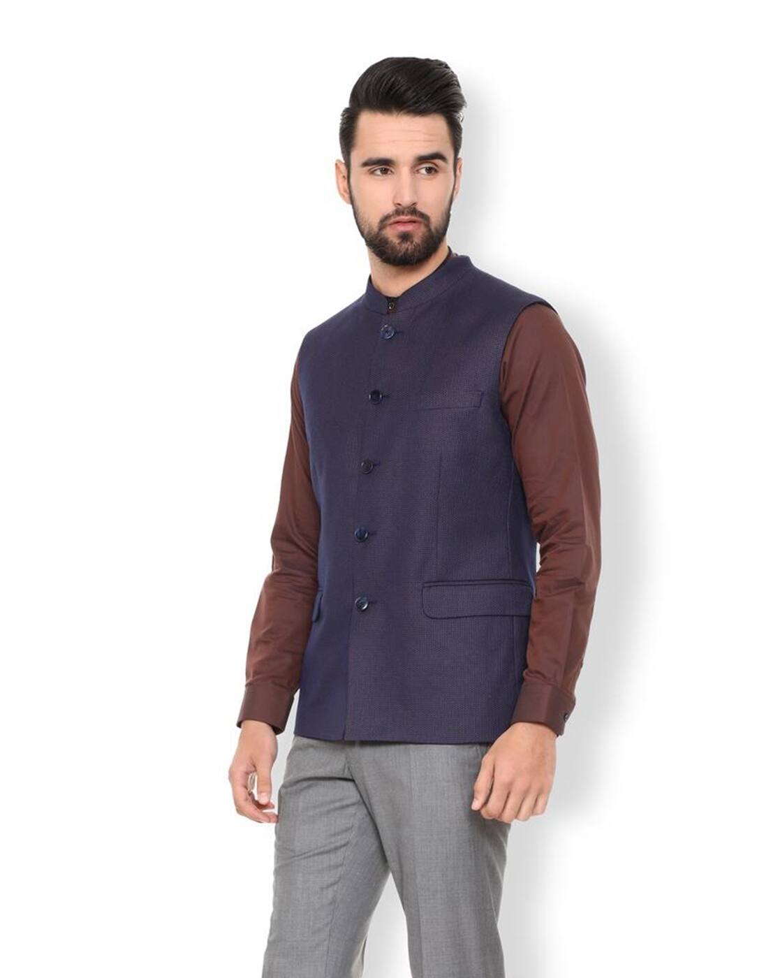 van heusen nehru jacket