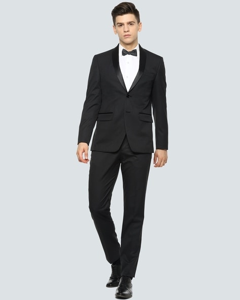 Louis Philippe Black Two Piece Suit