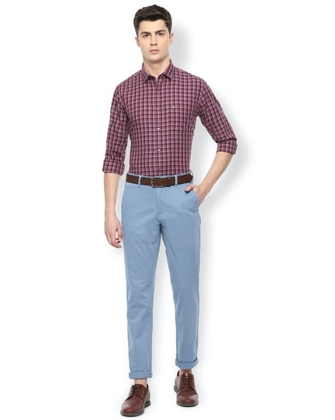 Maroon Plain Slim Fit Shirt – KEF CLOTHING