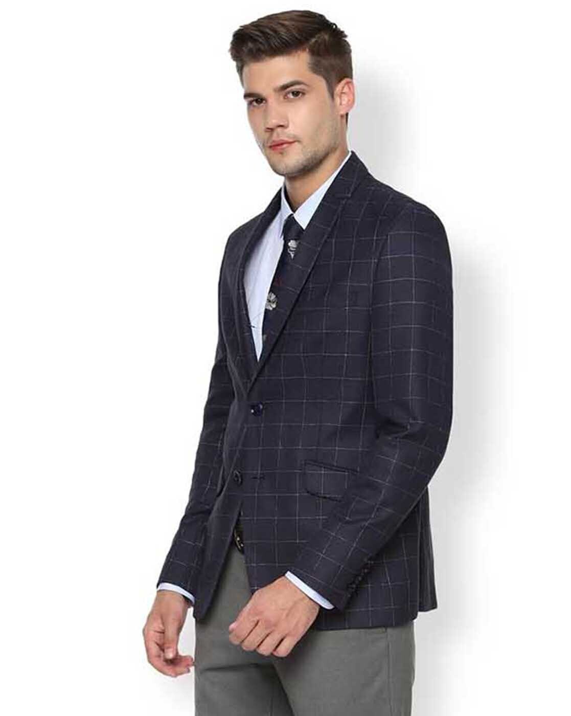 van heusen navy blue blazer