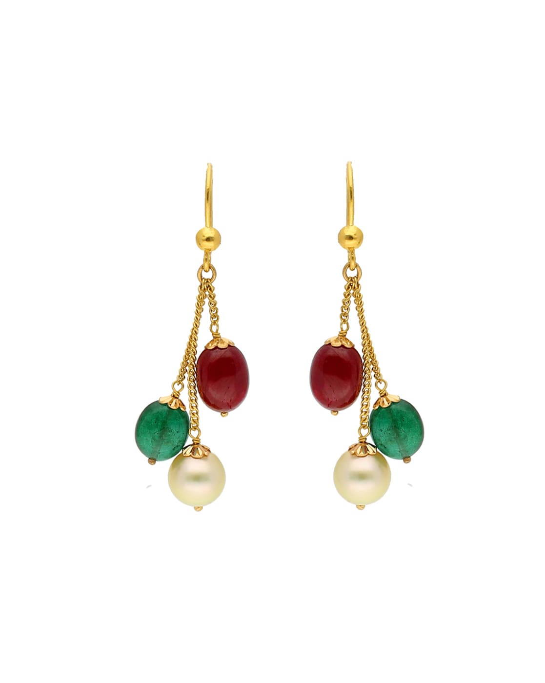 Outstanding Luxury Party/Evening Wear Natural Ruby Emerald Pearl Drop  Earrings Designs - YouTube